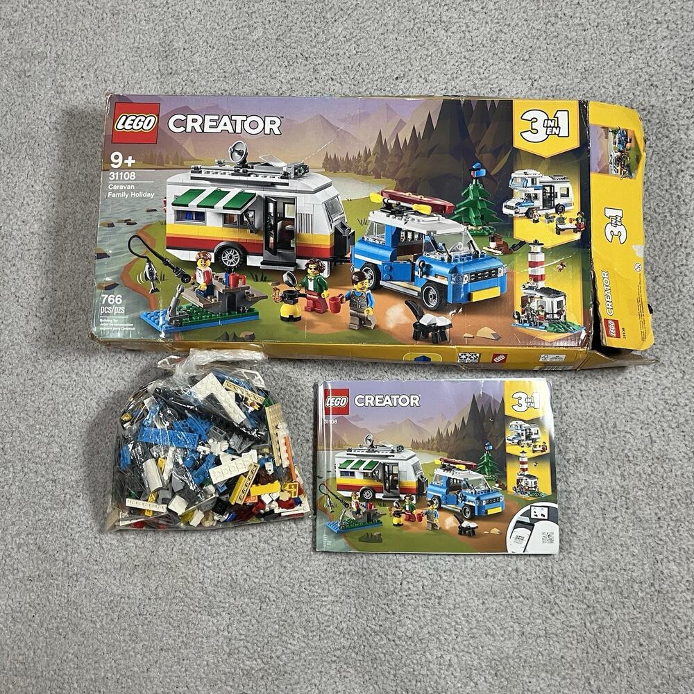 Lego Creator Caravan Family Holiday Camper Lighthouse 31108 Missing Pieces